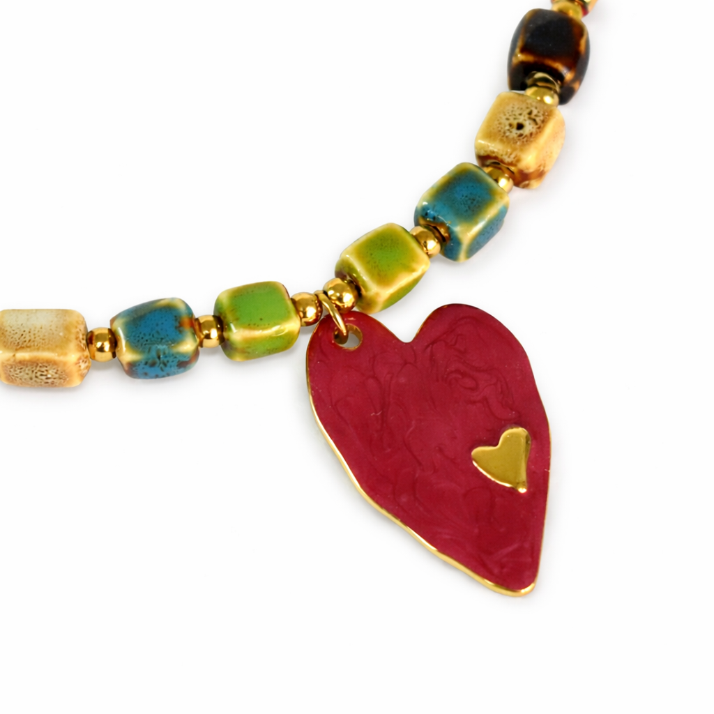Colourful Heart Necklace