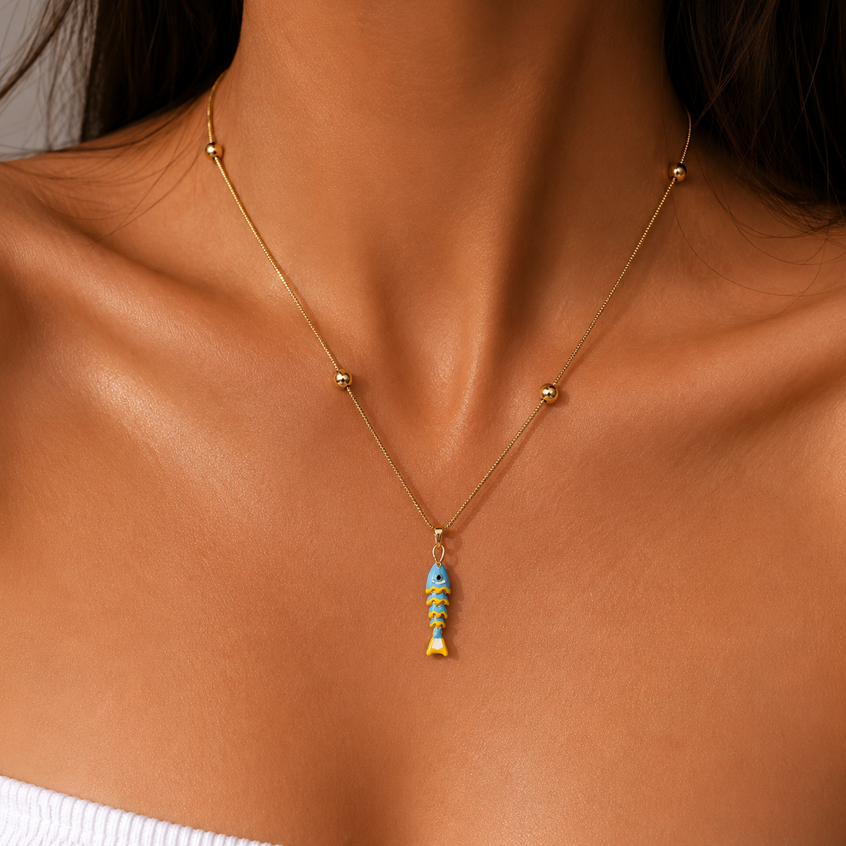 Aegean Fish Necklace