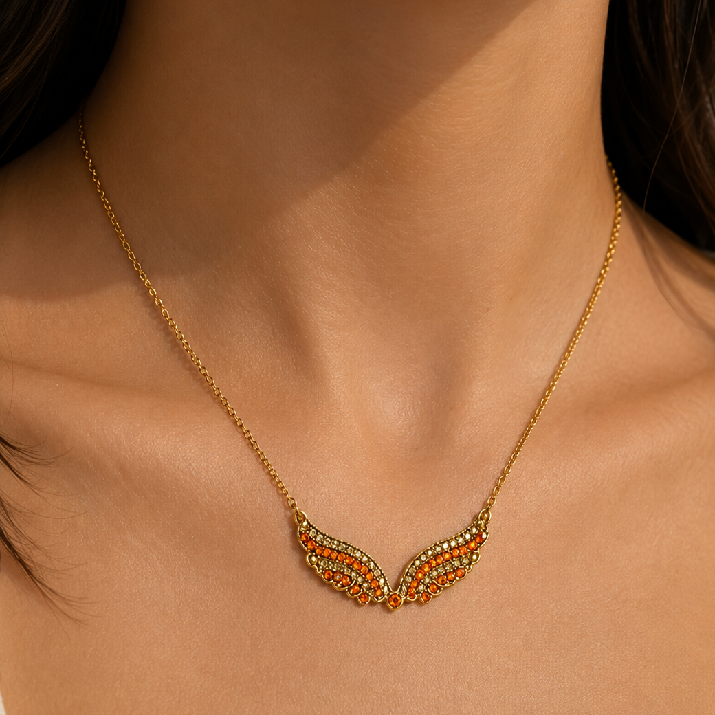 Amber Wings Necklace