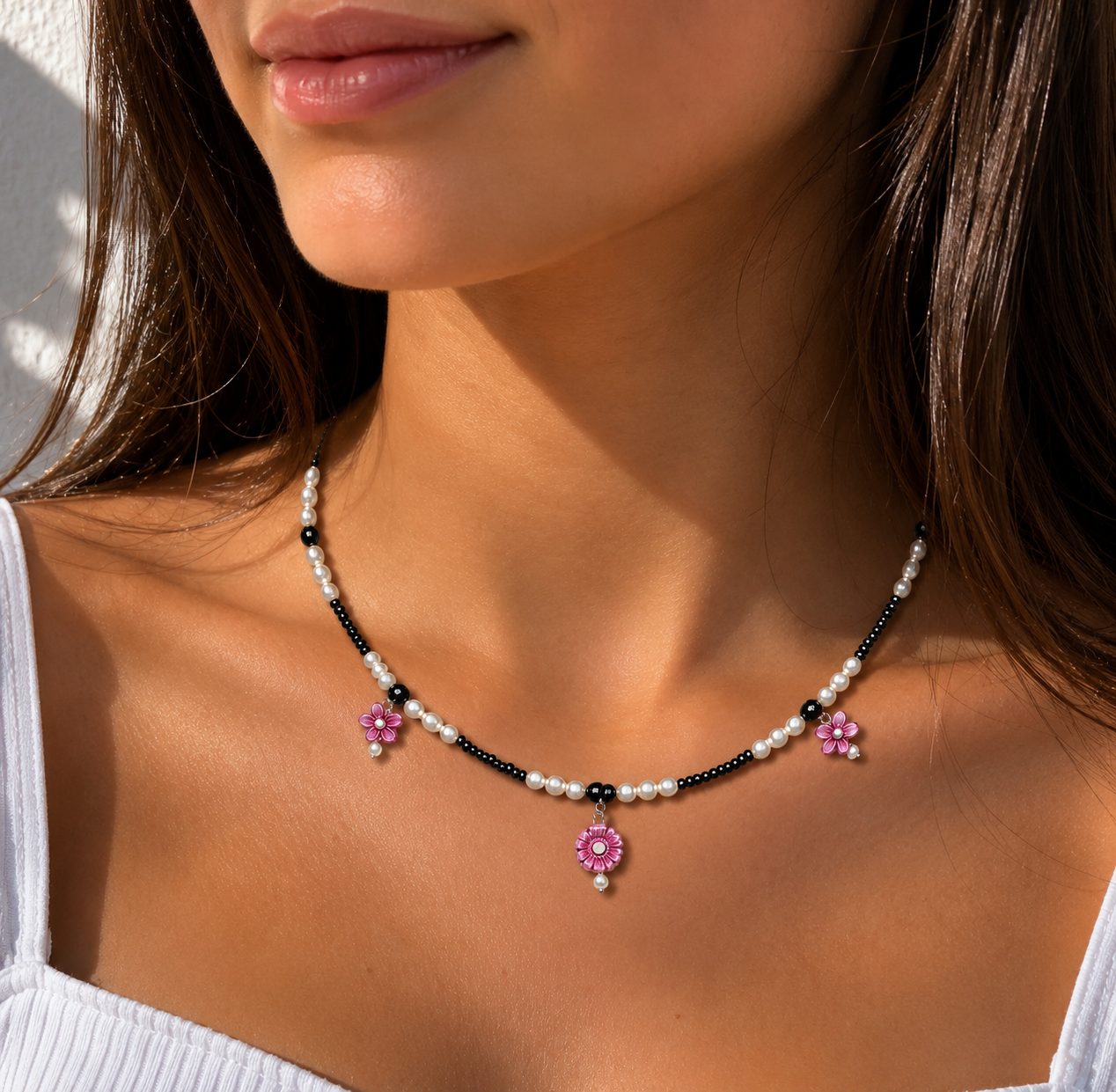 Daisy Charm Necklace