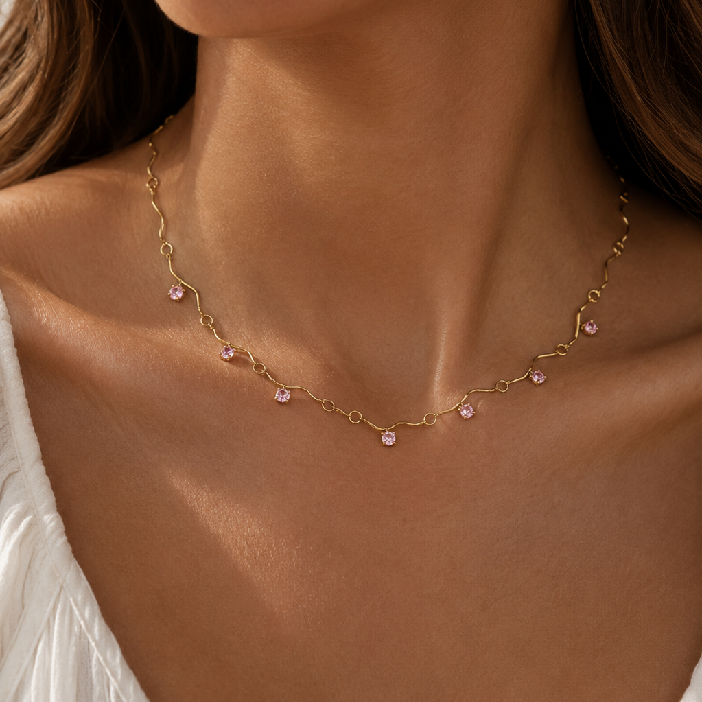 Rosé Whisper Necklace