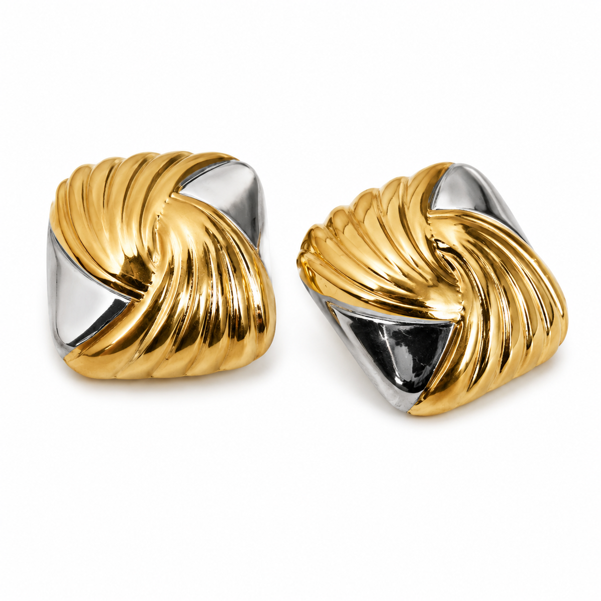 Flow Dual-Tone Earrings