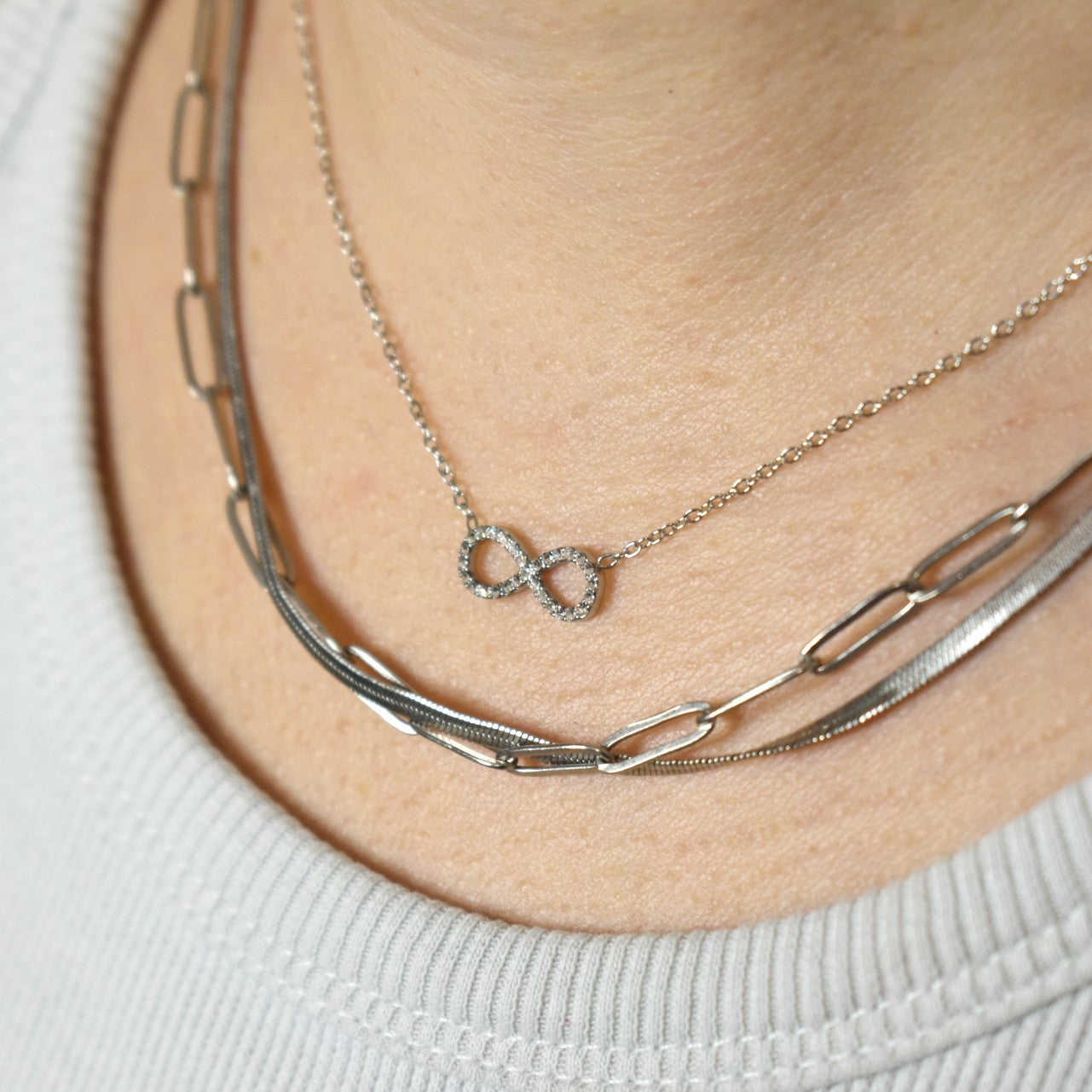 Infinity Sparkle Necklace