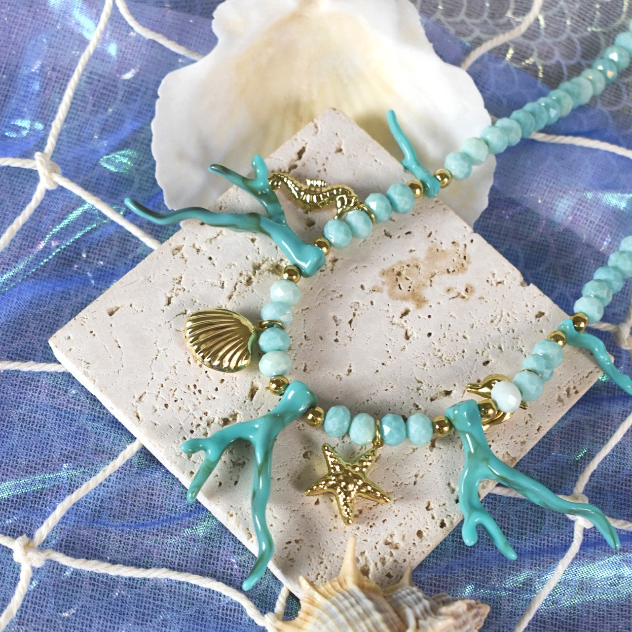 Coral Reef Charm Necklace