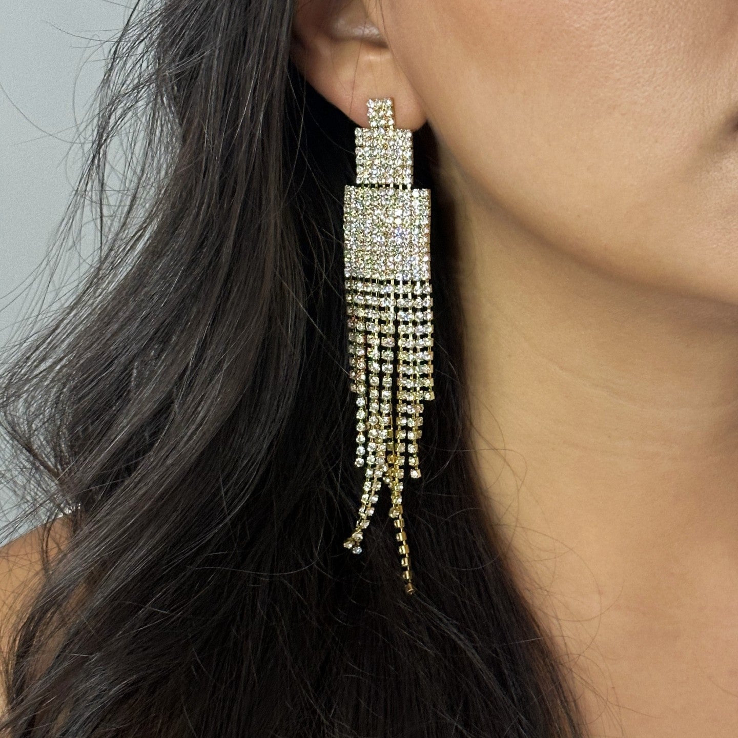 Cascading Crystal Earrings
