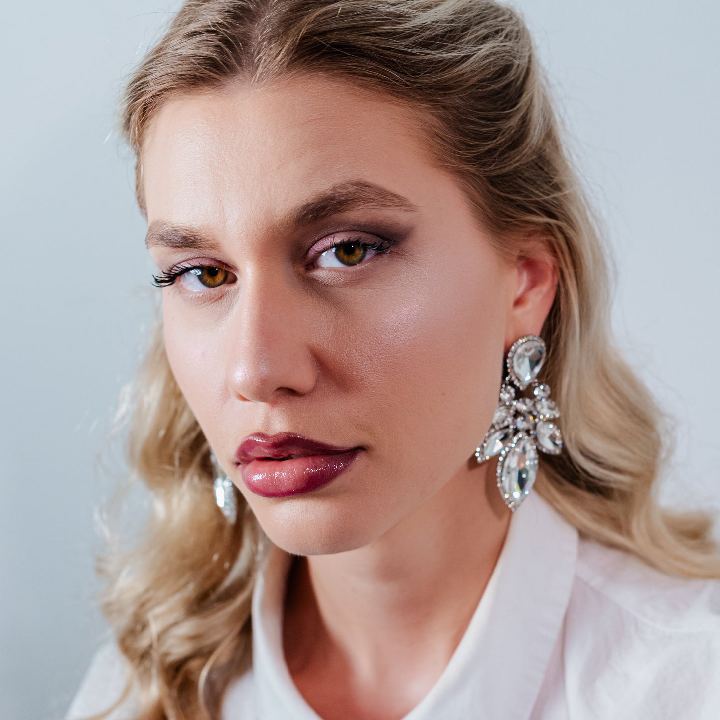 Luxe Teardrop Crystal Earrings