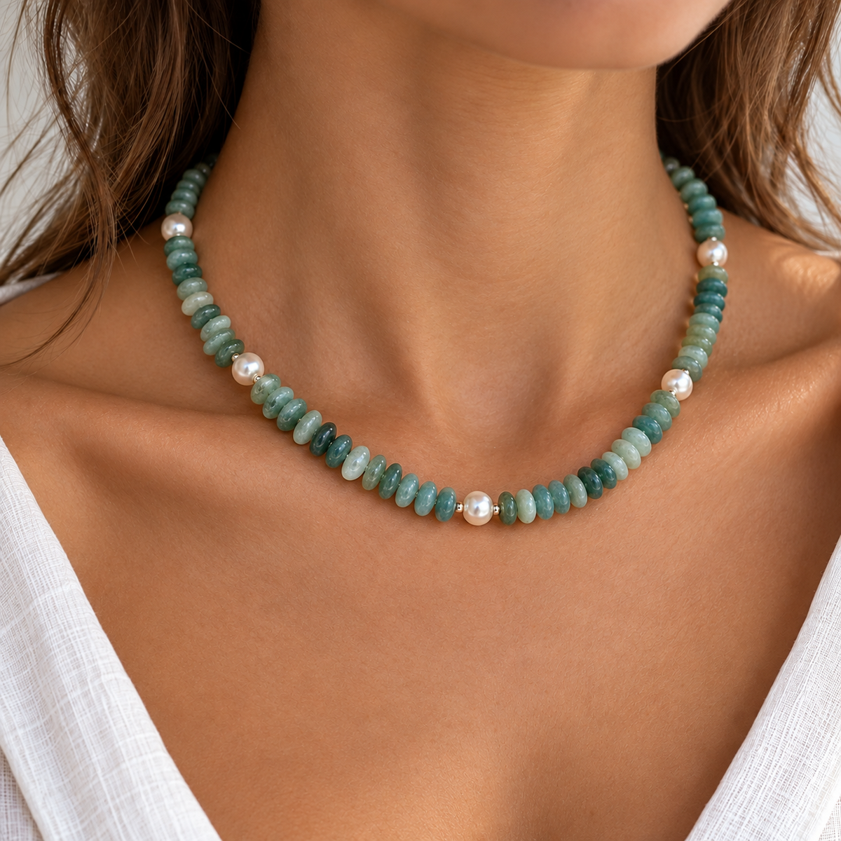 Turquoise Pearl Necklace