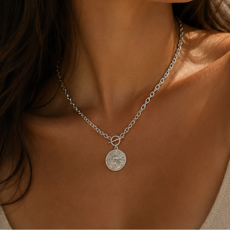 Coin Charm Necklace