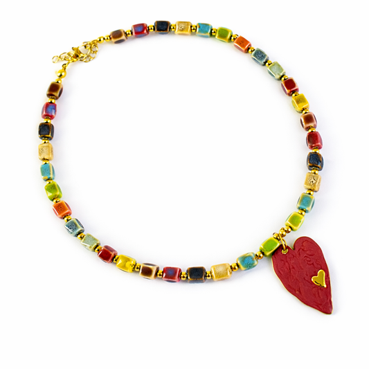 Colourful Heart Necklace
