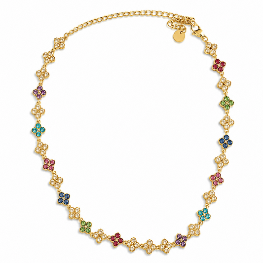 Rainbow Clover Necklace