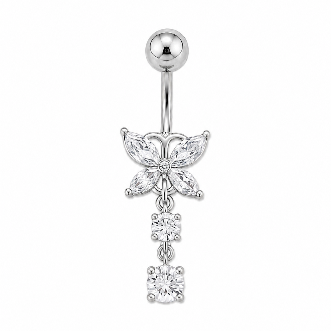 Butterfly Spark Belly Piercing