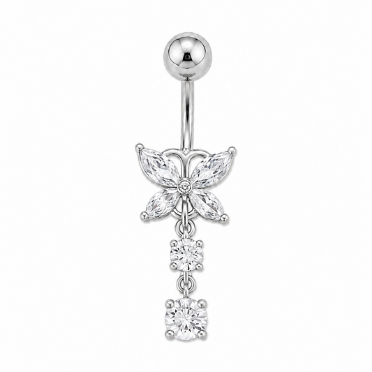 Butterfly Spark Belly Piercing