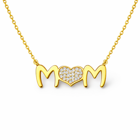 Mom Heart Necklace