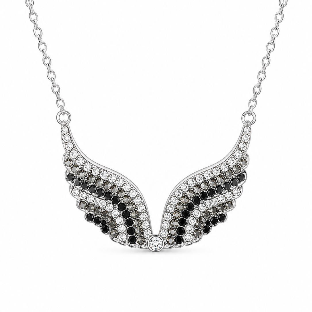 Midnight Angel Wings Necklace