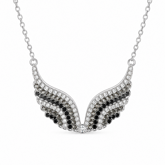 Midnight Angel Wings Necklace