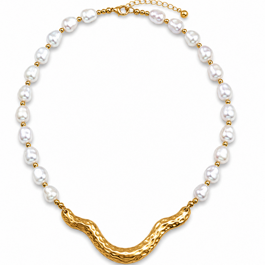 Pearl Wave Necklace