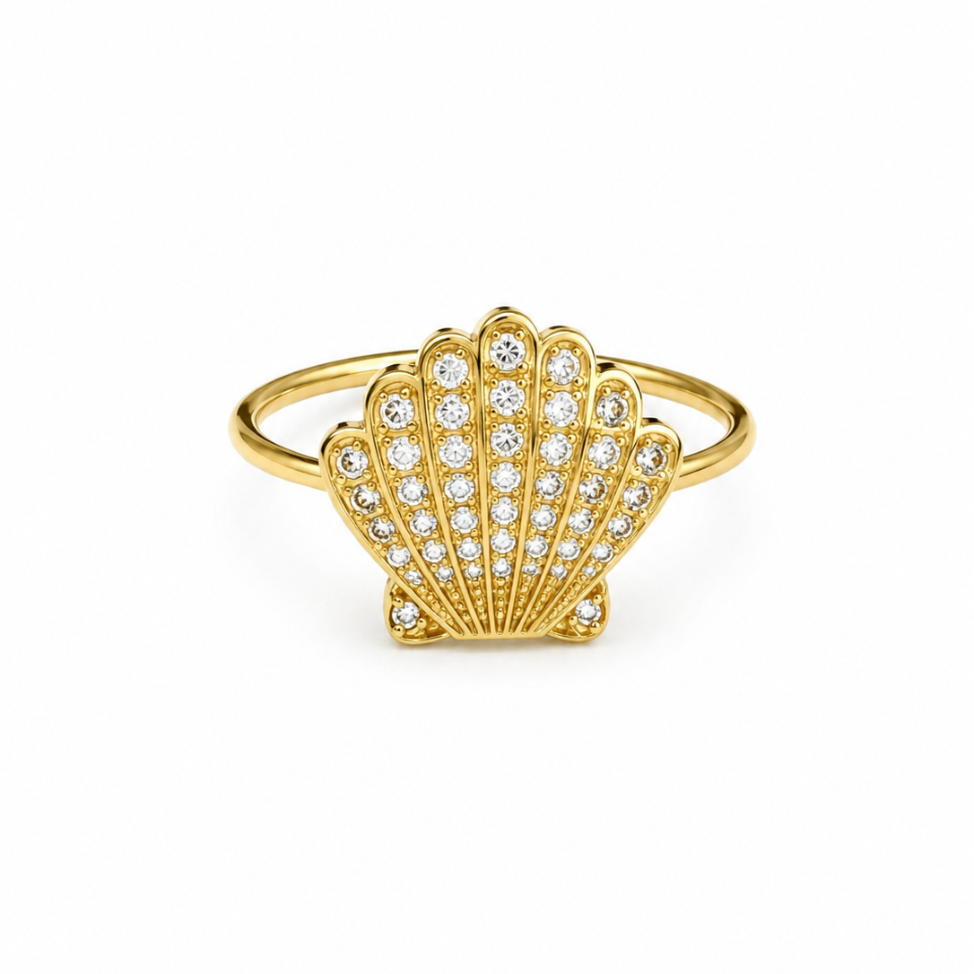Seashell Sparkle Ring