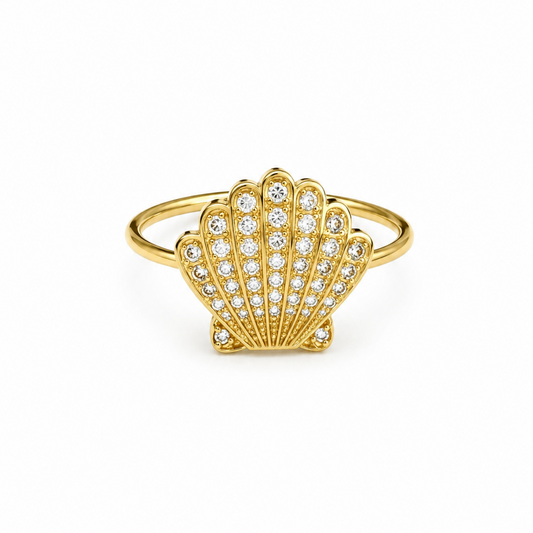 Seashell Sparkle Ring