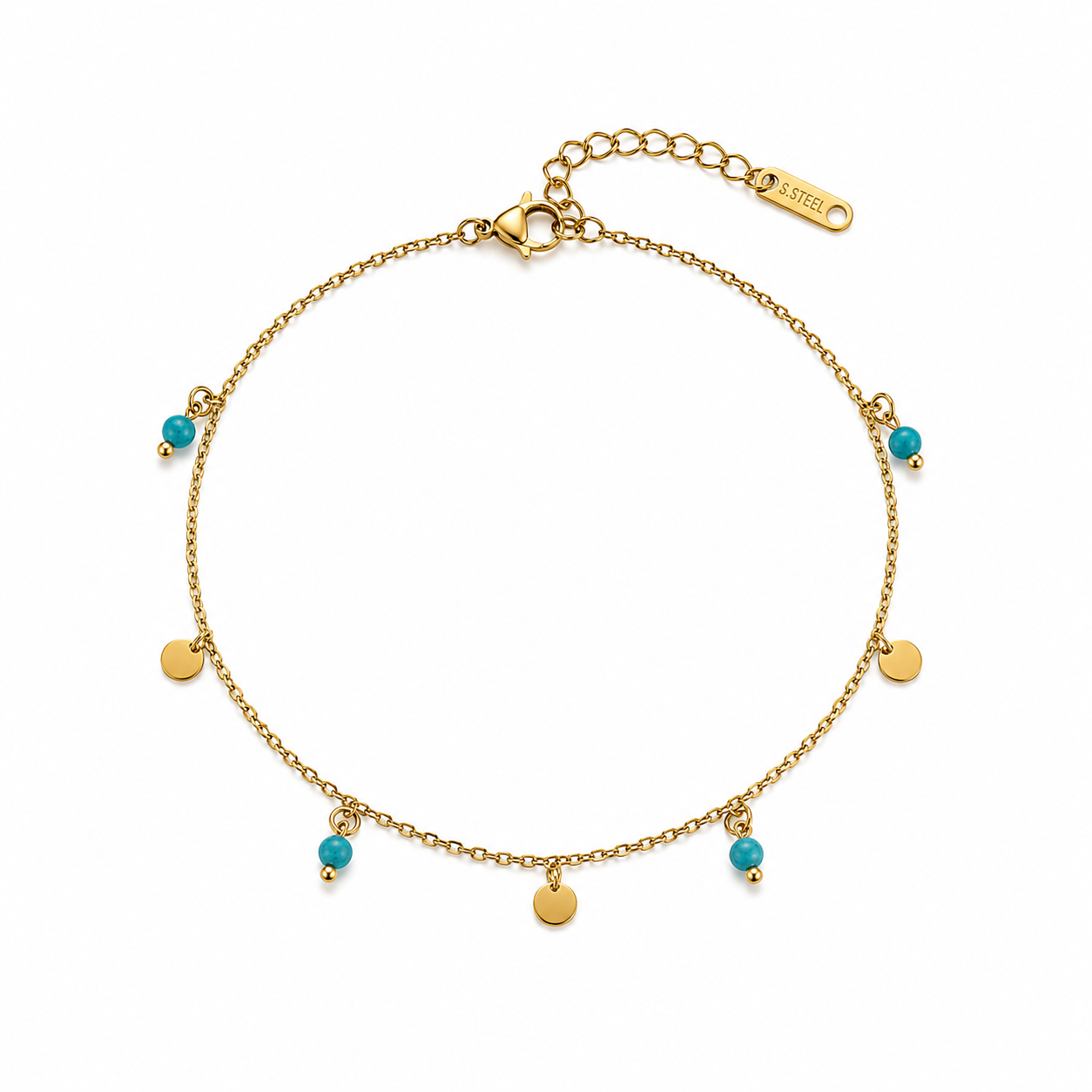 Summer Turquoise Anklet