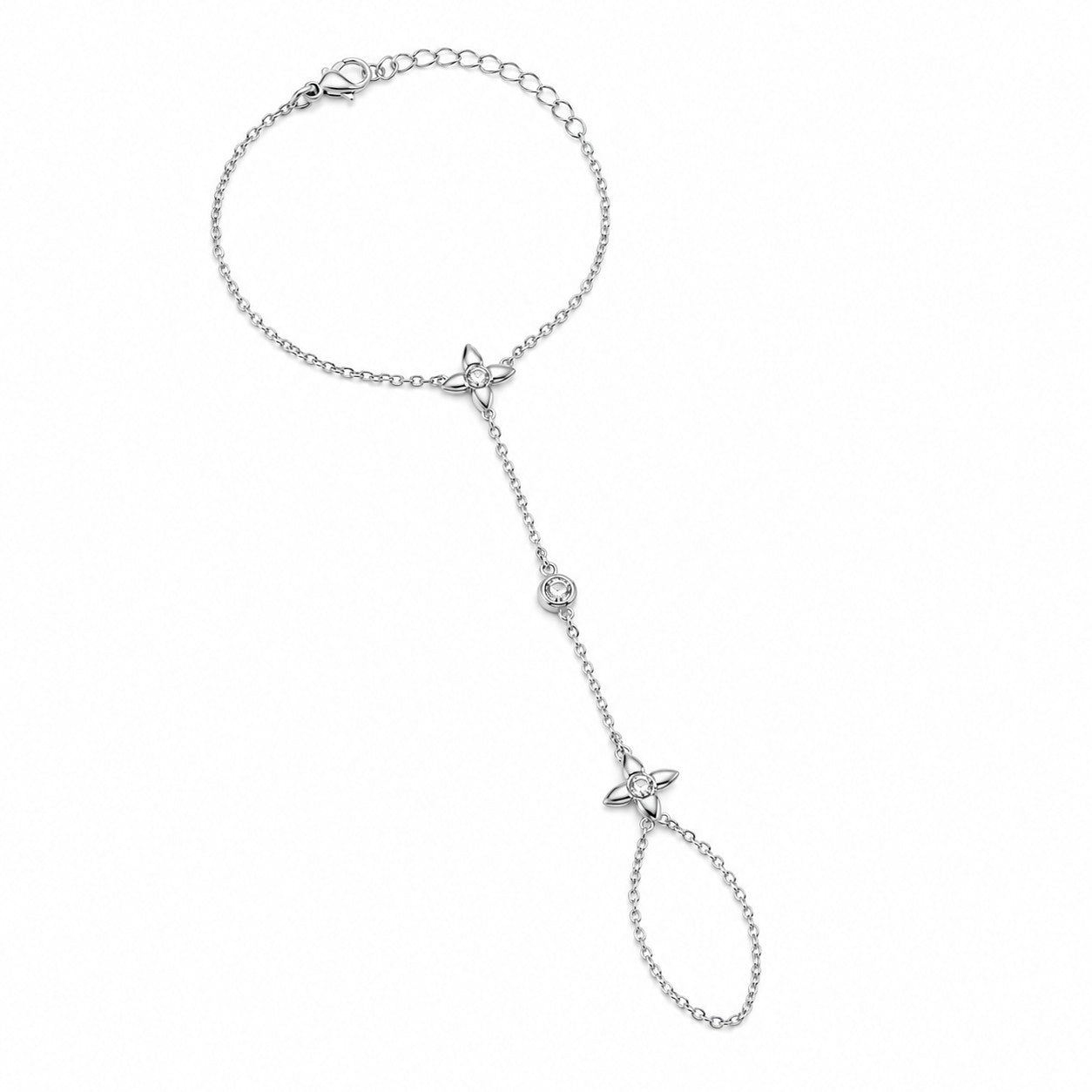 Crystal Flower Hand Chain
