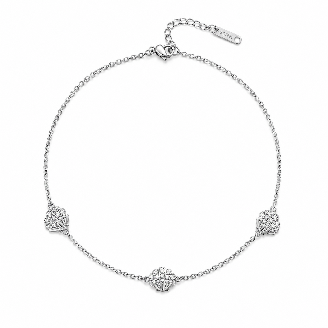 Seashell Sparkle Anklet