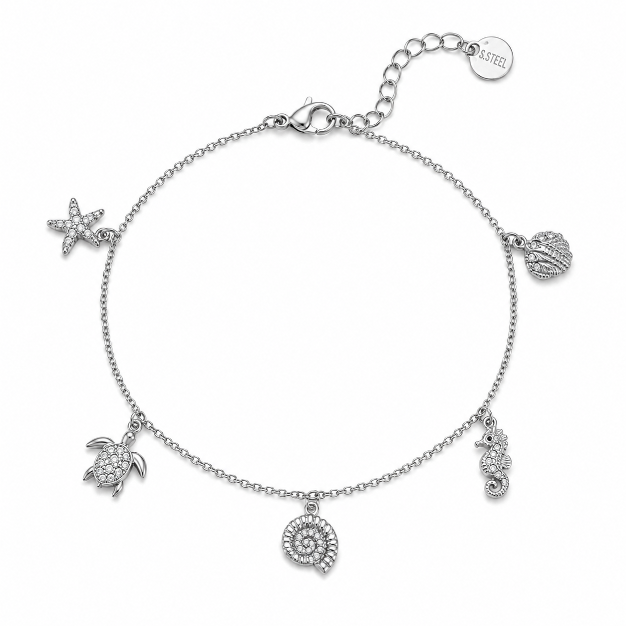 Sea Life Charm Anklet