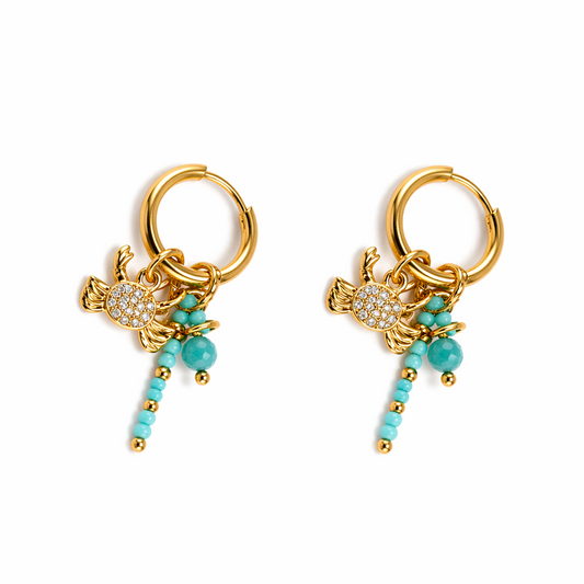 Ocean Hoop Earrings