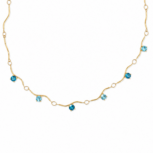 Blue Crystal Necklace