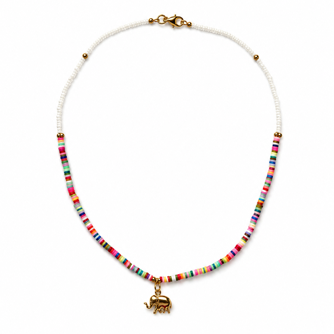 Rainbow Beads Necklace
