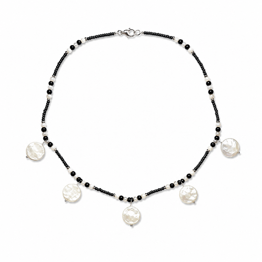 Black & Pearl Elegance Necklace