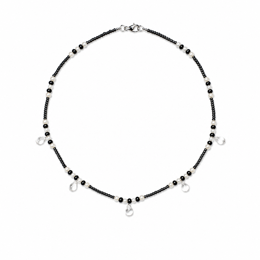 Black Crystal Necklace