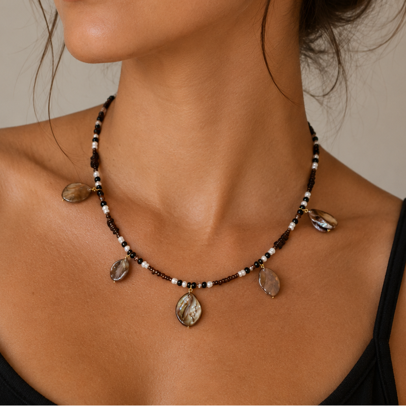 Mocha Pearl Necklace