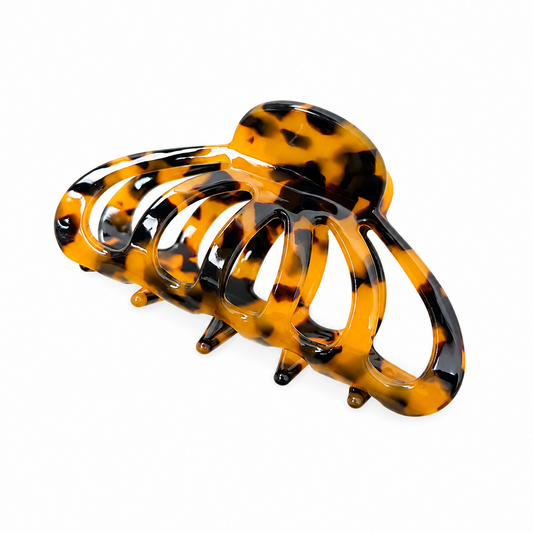 Amber Tortoise Claw Clip