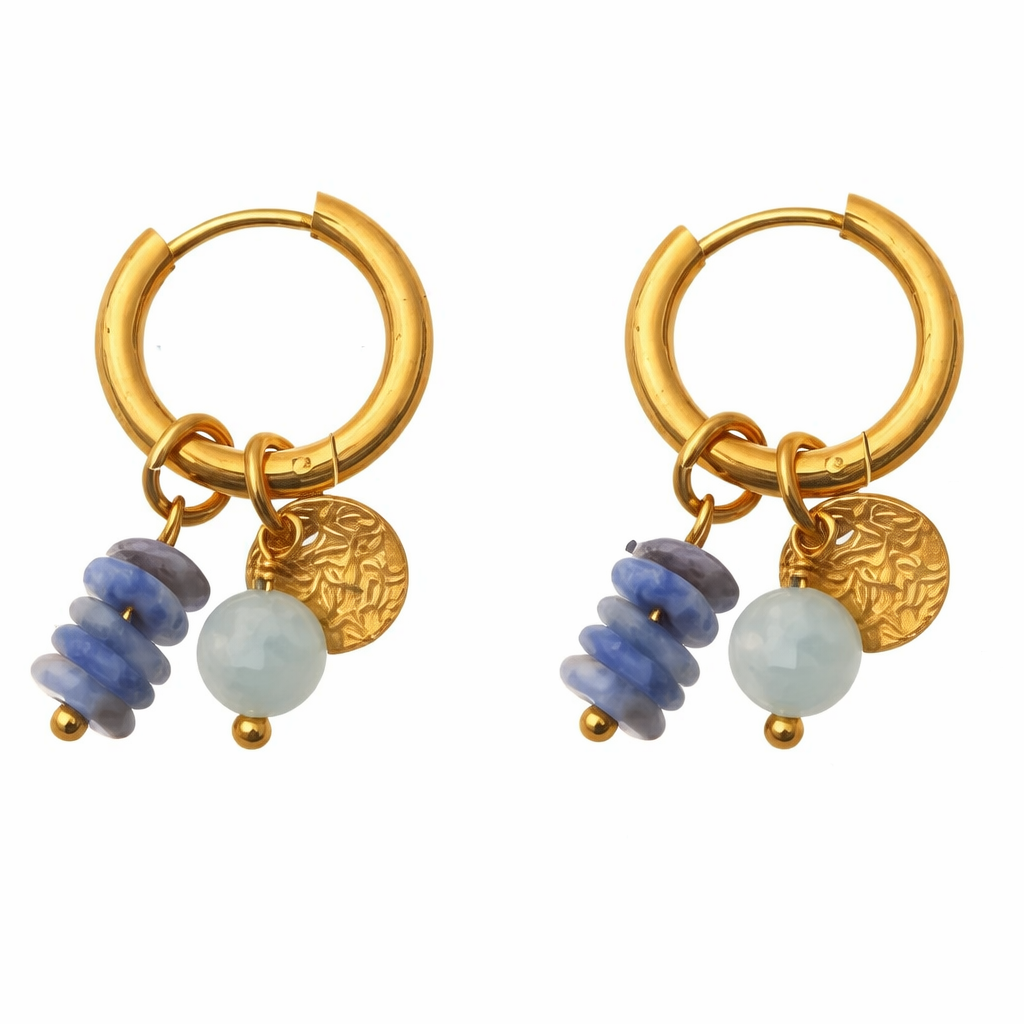Gaia Charm Hoops