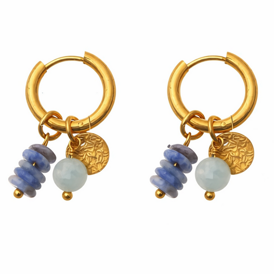 Gaia Charm Hoops