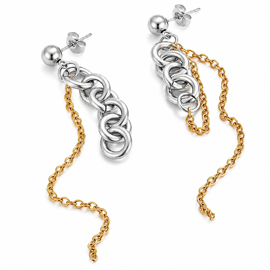 Dual Chain Earrings