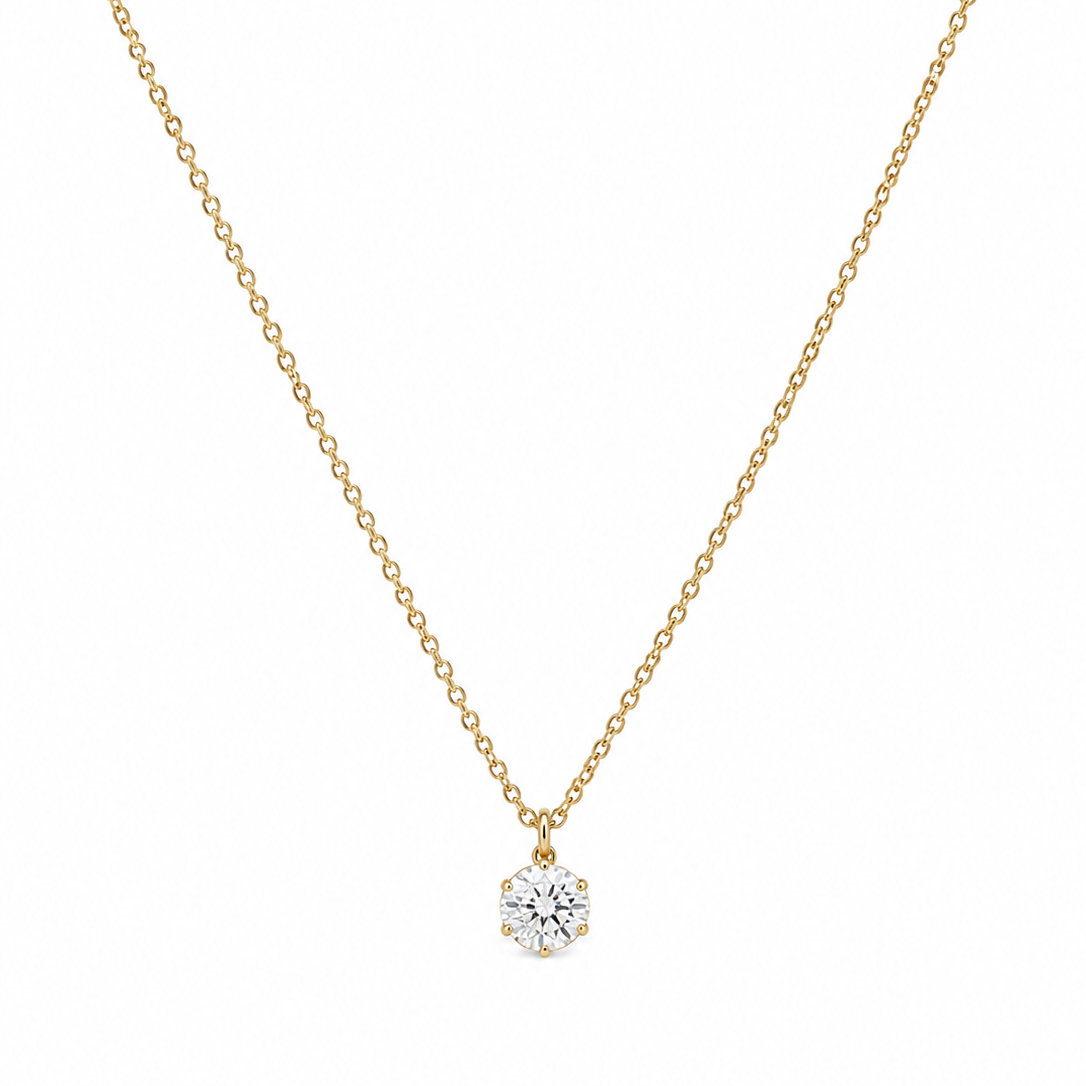 Solitaire Spark Necklace
