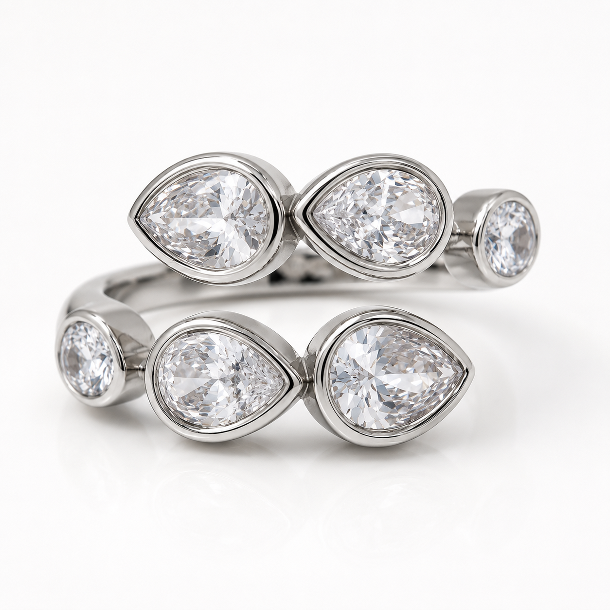 Teardrop Crystal Ring
