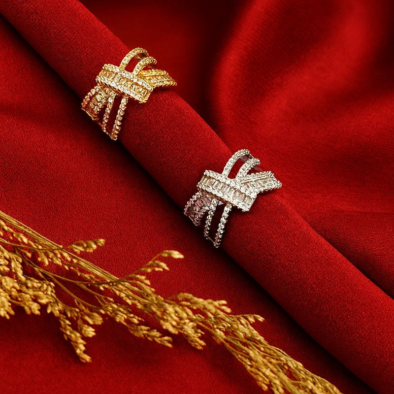 Crystal Bow Ring