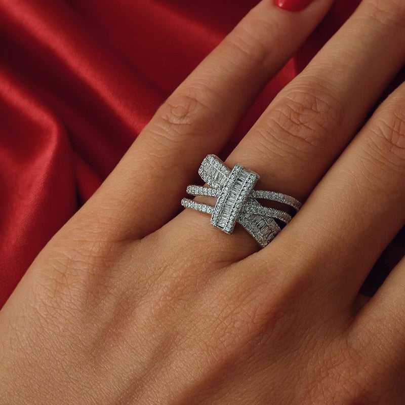 Crystal Bow Ring