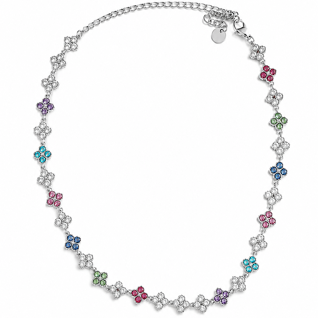 Rainbow Clover Necklace