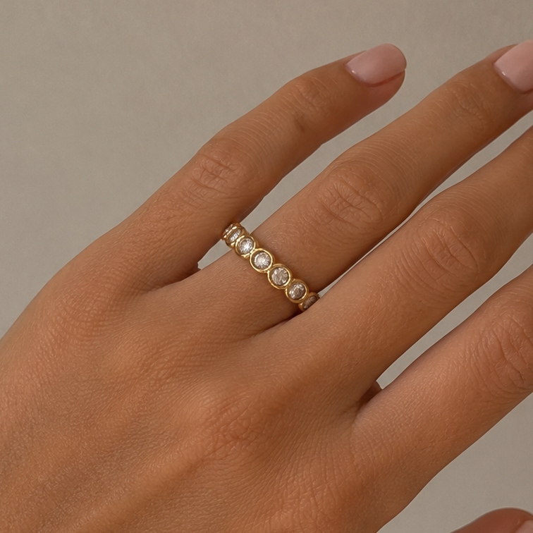 Crystal Eternity Ring