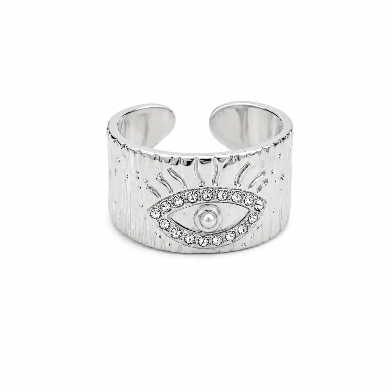 Evil Eye Pearl Ring