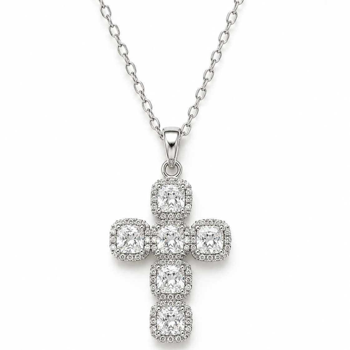 Crystal Cross Necklace