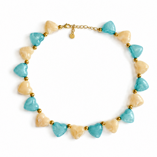 Duo Candy Heart Necklace