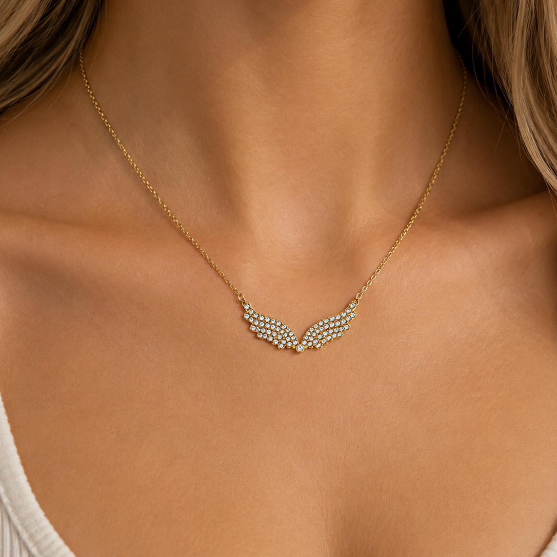 Crystal Wings Necklace