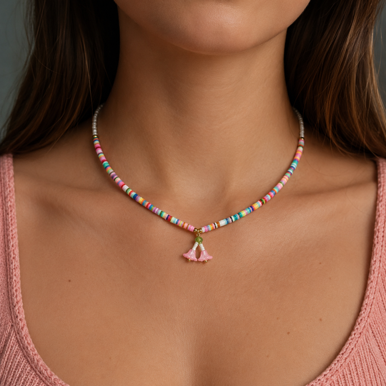 Pink Blossom Necklace