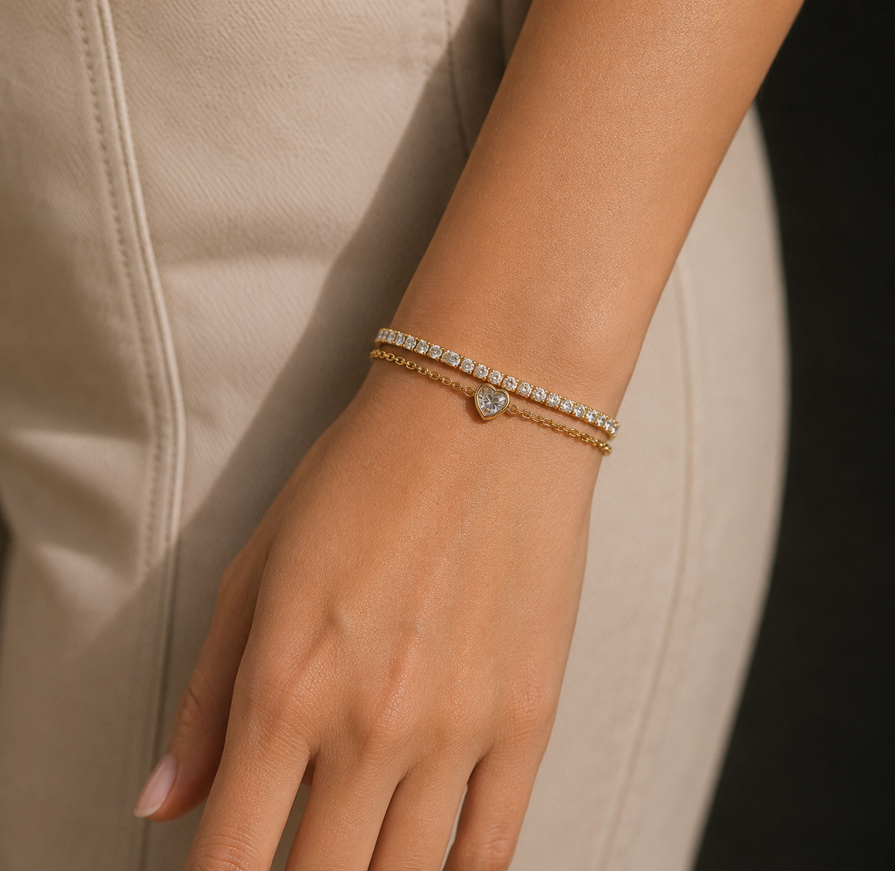 Golden Heart Bracelet