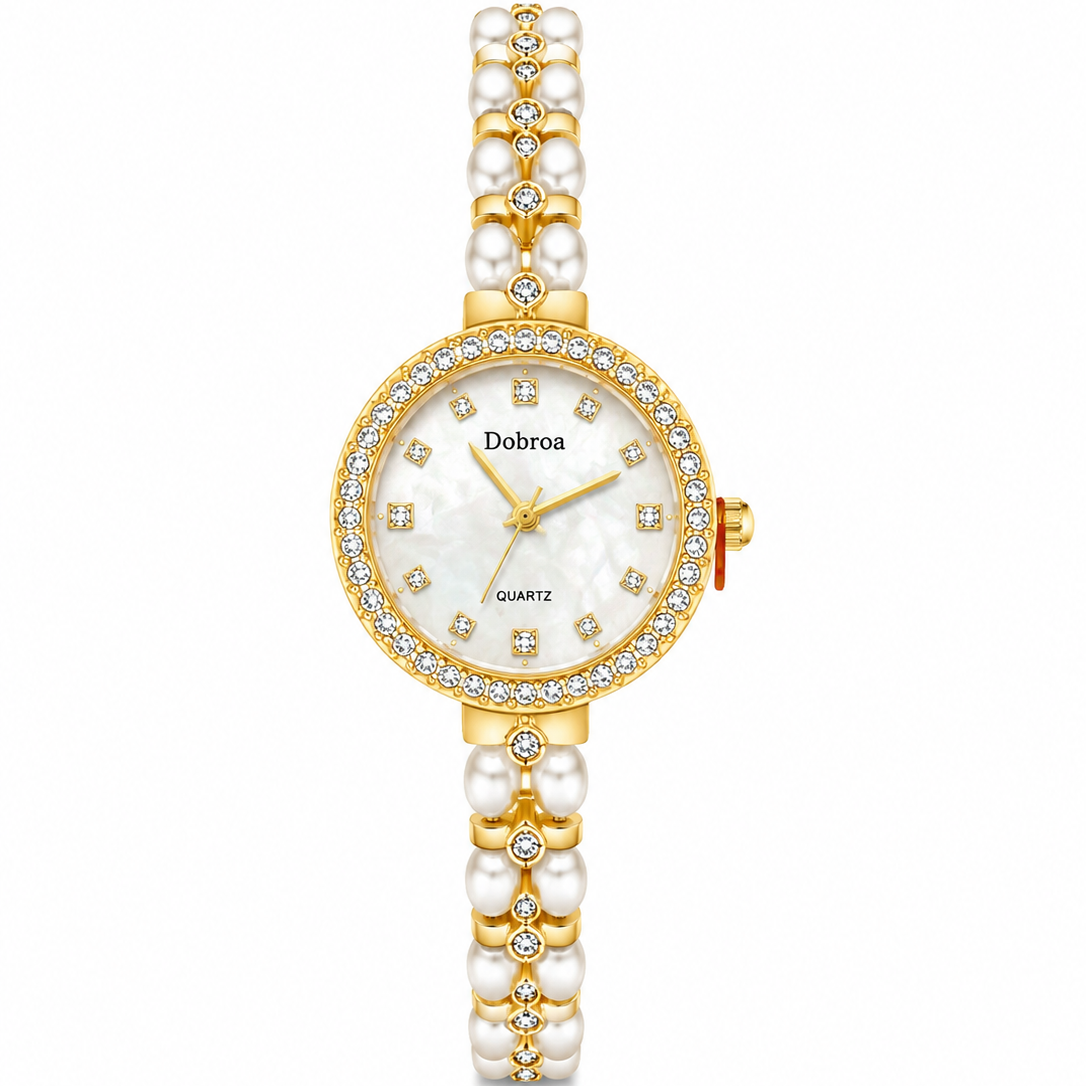 Luxury Pearl & Crystal Watch Collection