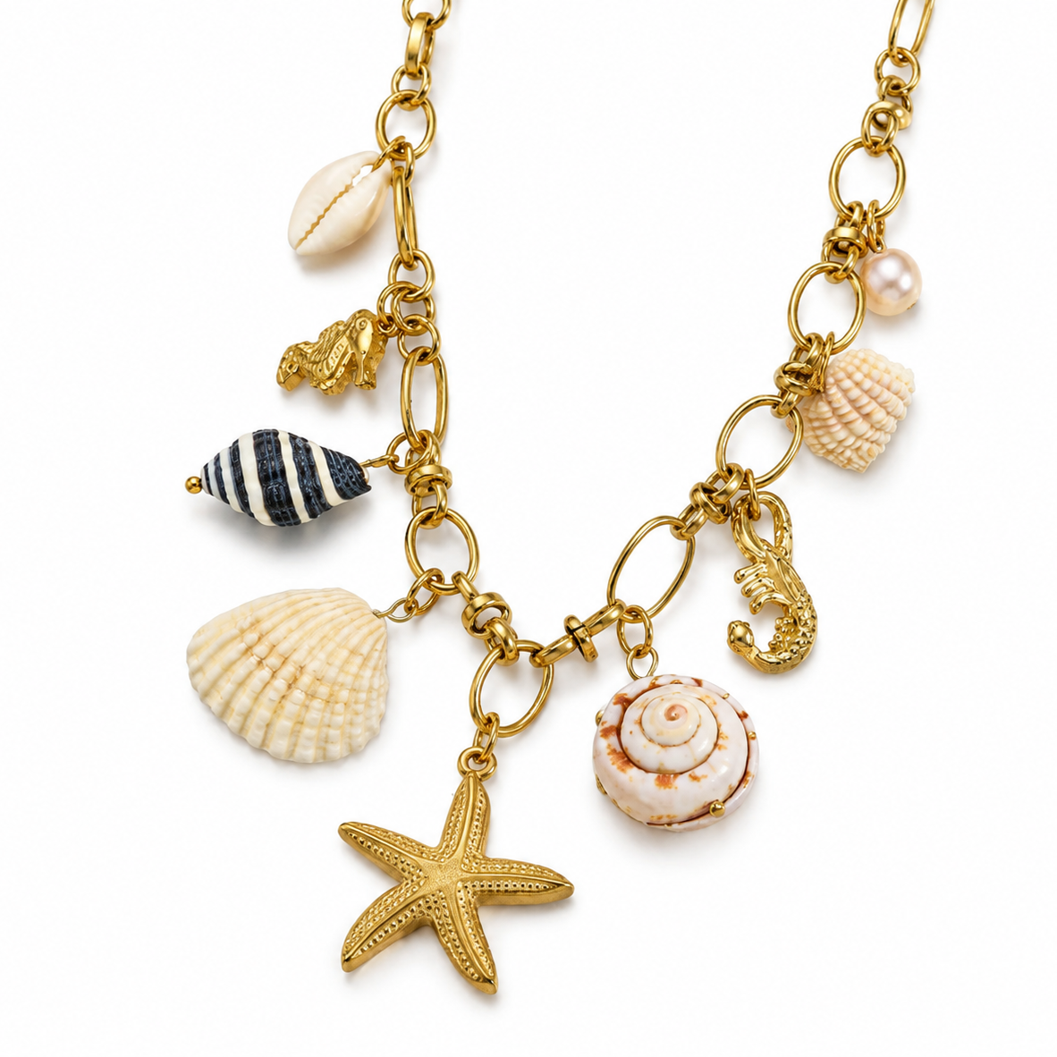 Golden Sea Voyage Necklace